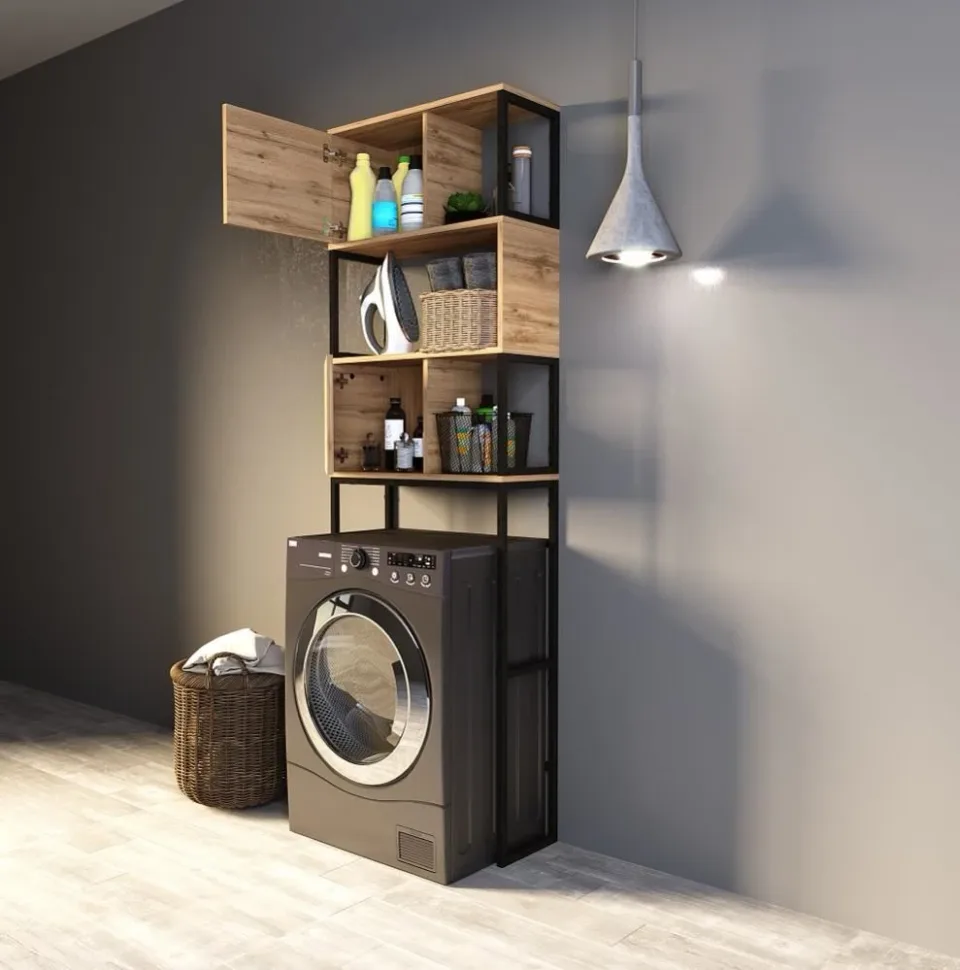 Шкаф 1Marka Гранж Лофт (Grunge Loft) 66*200 дуб вотан для установки над стиральной машиной
