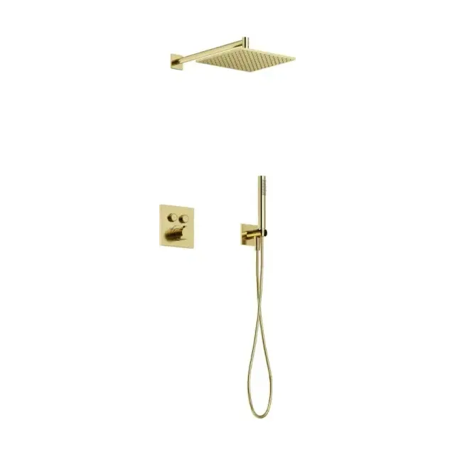 Душевая система Sancos Линн (Linn) SC9022BG встраиваемая в стену цвет брашированное золото