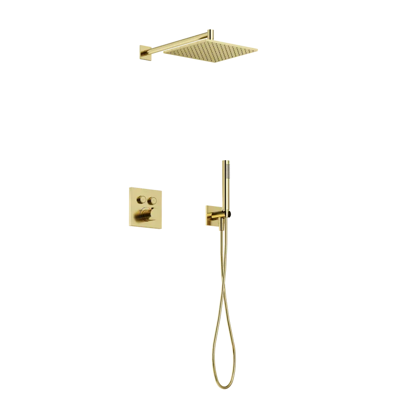 Душевая система Sancos Линн (Linn) SC9022BG встраиваемая в стену цвет брашированное золото