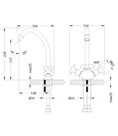 Смеситель Lemark Flora LM0104C для кухни