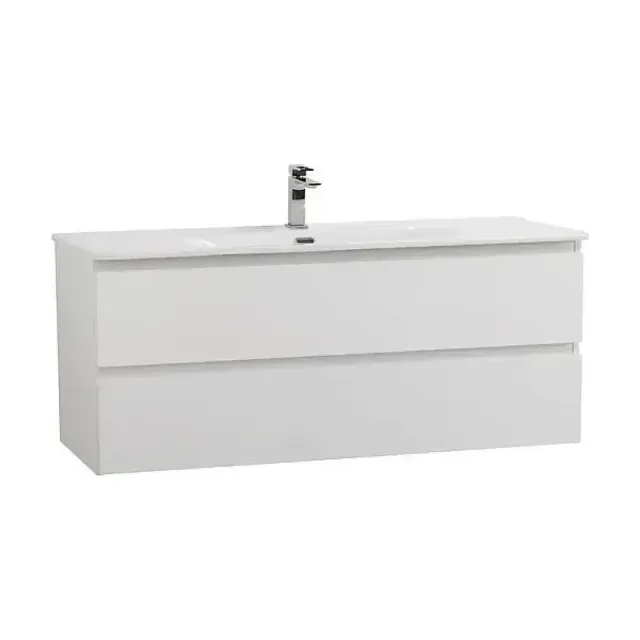 Комплект мебели BelBagno Крафт (Kraft) 120 с двумя ящиками белый матовый (раковина BB-8099-120)