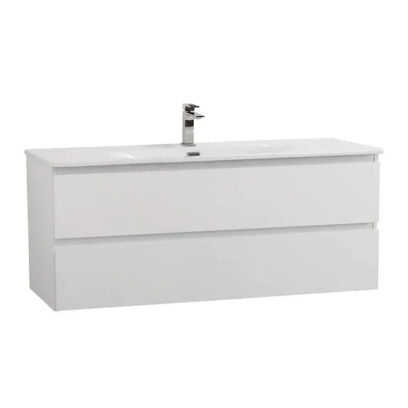 Комплект мебели BelBagno Крафт (Kraft) 120 с двумя ящиками белый матовый (раковина BB-8099-120)