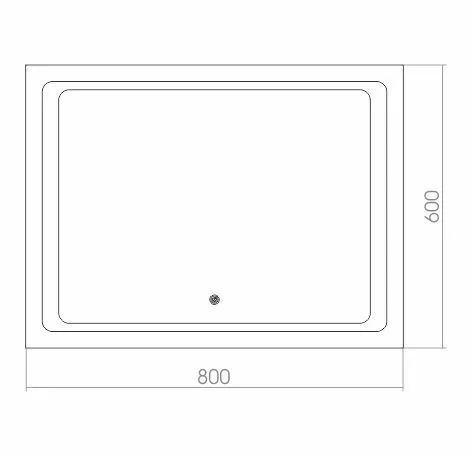 Зеркало Silver Mirrors Фортуна 80*60 с Led-подсветкой сенсорный выключатель