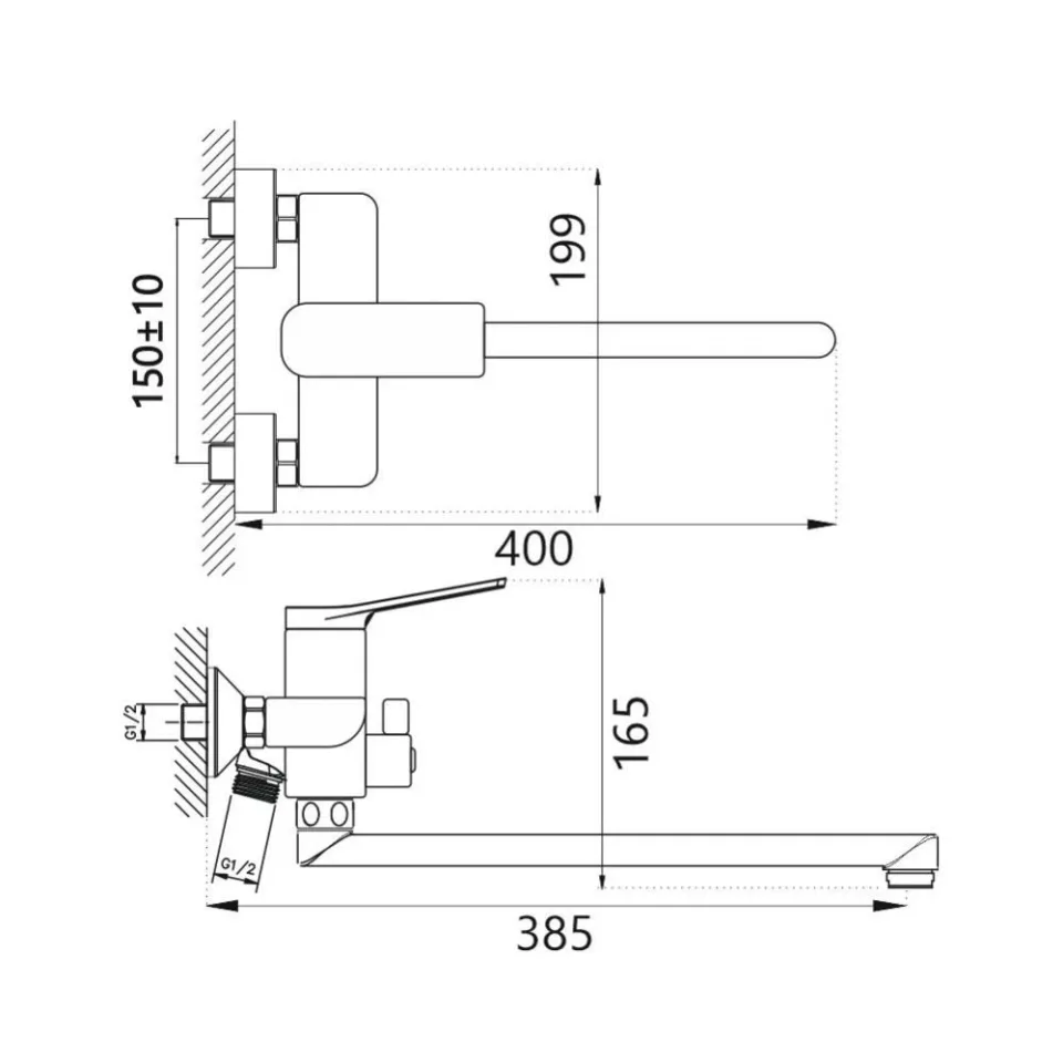 Смеситель Haiba HB22816 универсальный