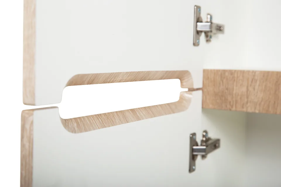 Шкаф подвесной BelBagno ETNA-1500-2A-SC-WO-P-L Rovere Bianco, левый