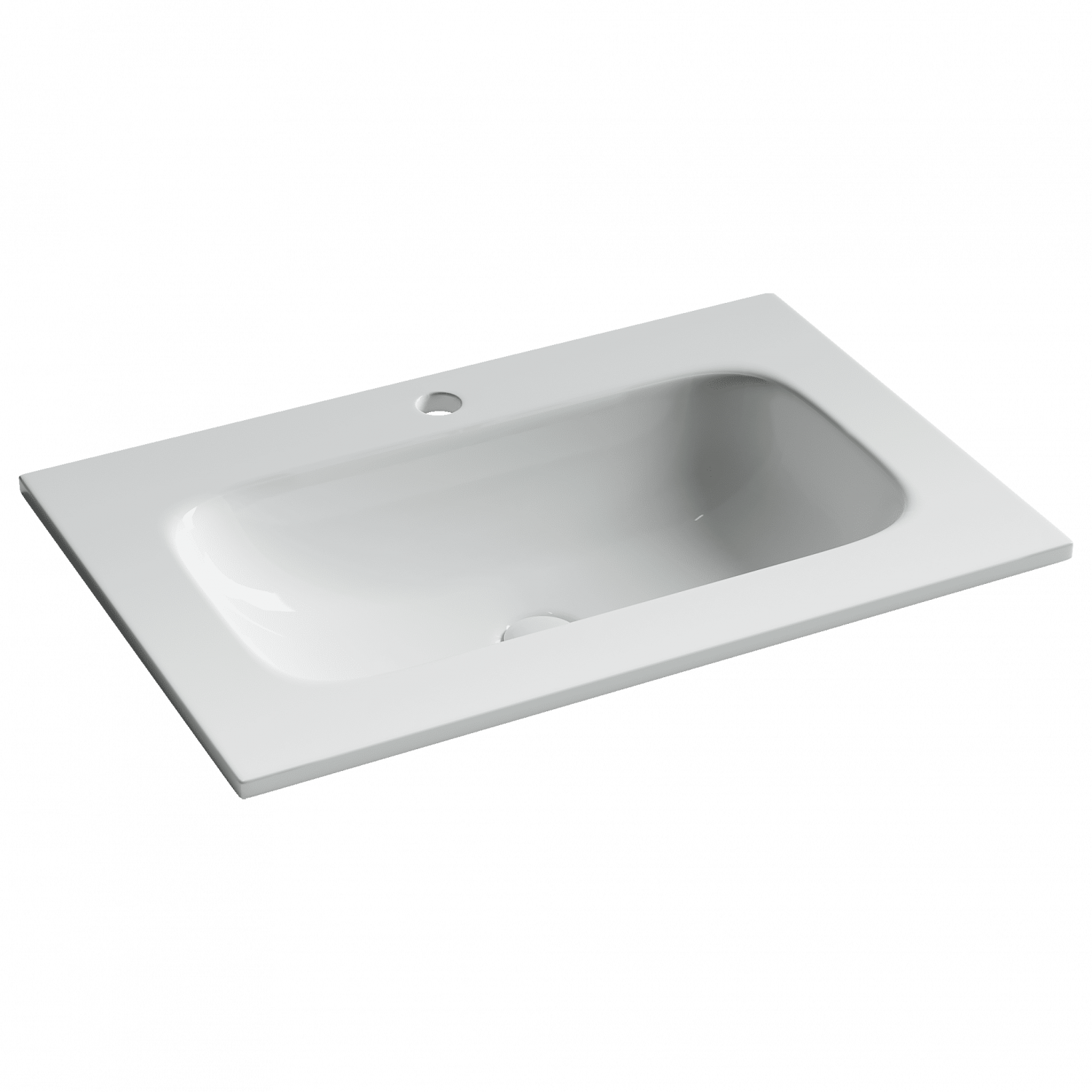 Раковина из сантехнического фарфора Ceramica Nova Грация (Grace) 71 см CN7031 накладная цвет белый