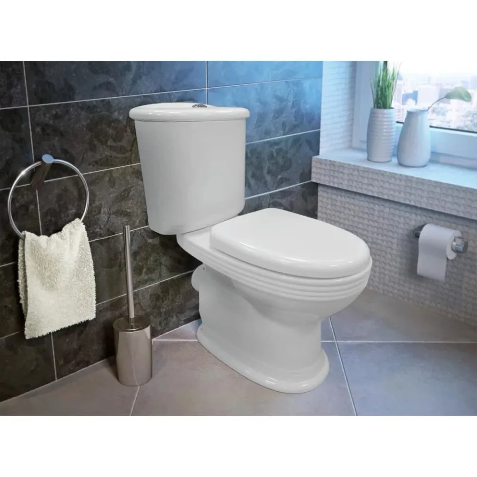 Унитаз-компакт Azario Benty 40*66 с крышкой-сиденьем микролифт