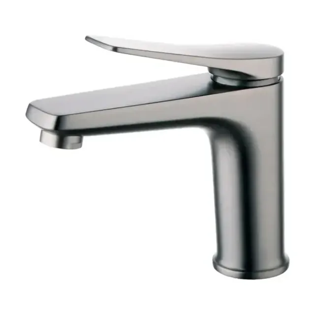 Смеситель Lemark Bronx LM3706GM для раковины с донным клапаном графит