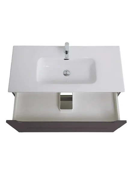 Тумба с раковиной BelBagno Этна (Etna) 100 темно-серая матовая (раковина BB1000ETL)
