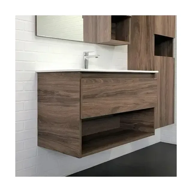Тумба с раковиной Comforty Бордо 90 дуб темно-коричневый (раковина Quadro 90)