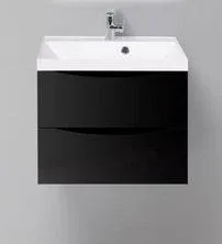 Тумба с раковиной BelBagno Марино (Marino) 60 черный глянец