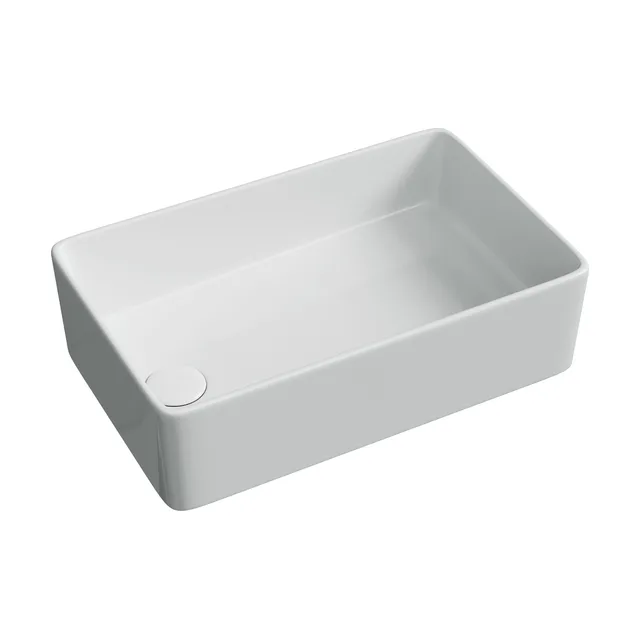 Раковина из сантехнического фарфора Ceramica Nova Элемент (Element) 49 см CN5050 накладная цвет белый