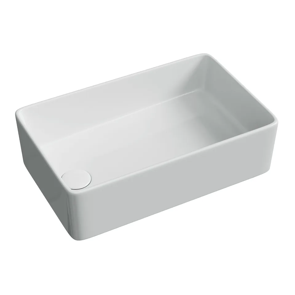 Раковина из сантехнического фарфора Ceramica Nova Элемент (Element) 49 см CN5050 накладная цвет белый