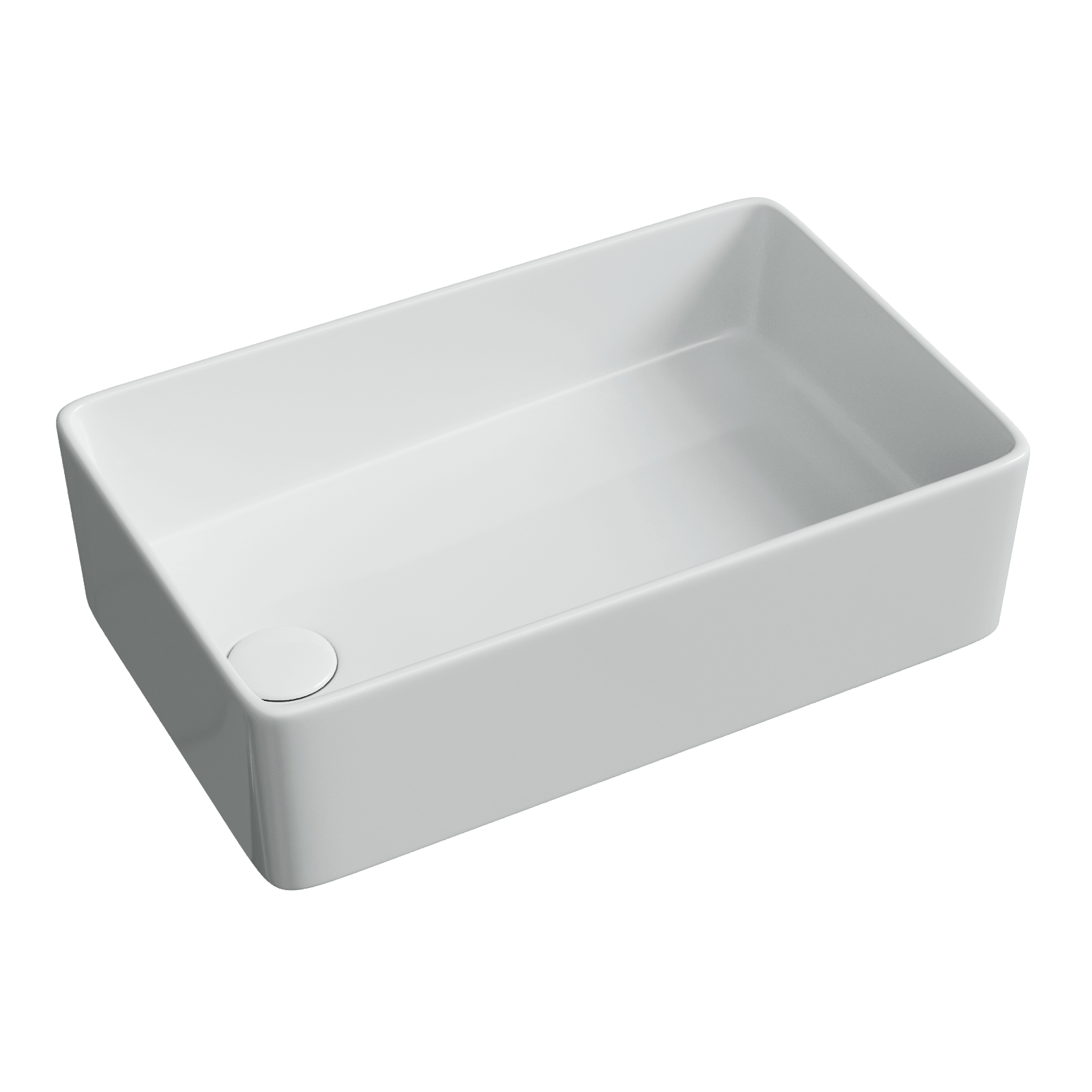 Раковина из сантехнического фарфора Ceramica Nova Элемент (Element) 49 см CN5050 накладная цвет белый