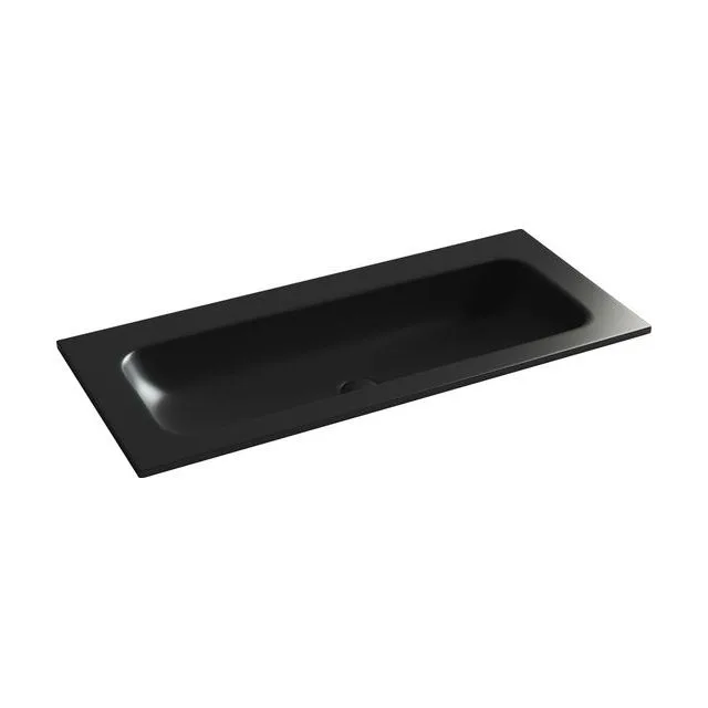 Раковина из сантехнического фарфора Ceramica Nova Грация (Grace) 101 см CN7013MBwx накладная цвет черный матовый
