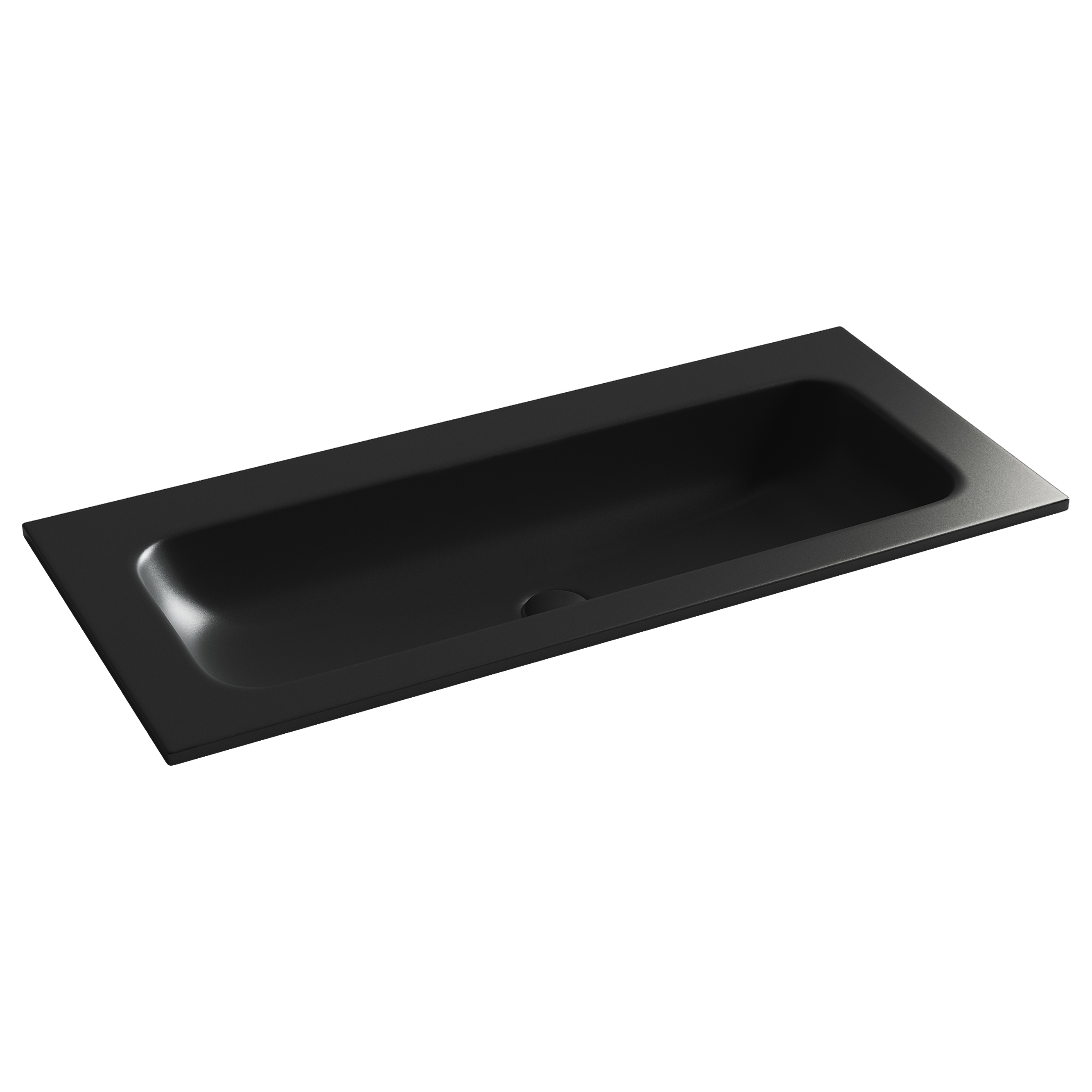 Раковина из сантехнического фарфора Ceramica Nova Грация (Grace) 101 см CN7013MBwx накладная цвет черный матовый