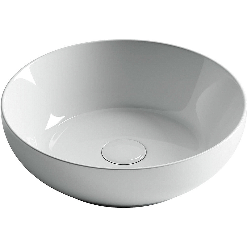 Раковина из сантехнического фарфора Ceramica Nova Элемент (Element) 37 см CN6020 накладная цвет белый