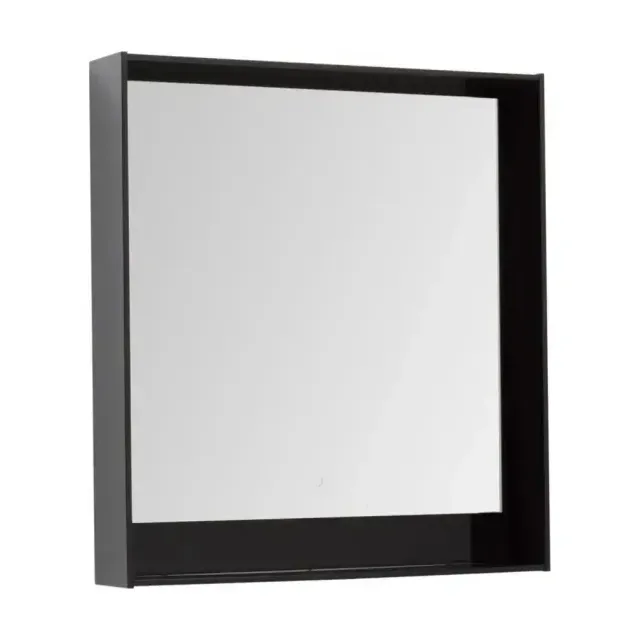 Зеркало Aquanet Милан 80 LED черный глянец