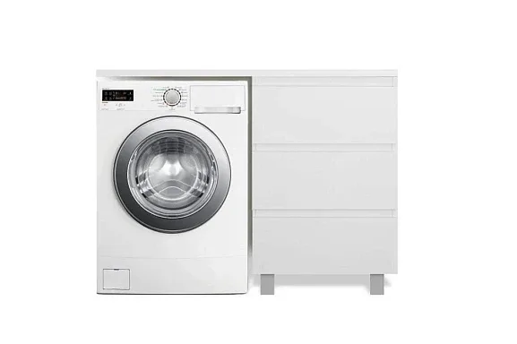 Тумба с раковиной Эстет Dallas Luxe 105 R напольная 3 ящика белая ФР-00009669