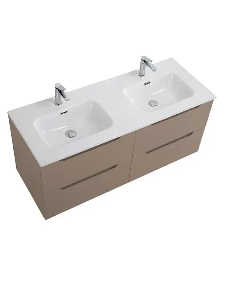 Тумба с раковиной BelBagno Этна (Etna) 120 бежевая матовая (раковина BB1200-2-ETL)