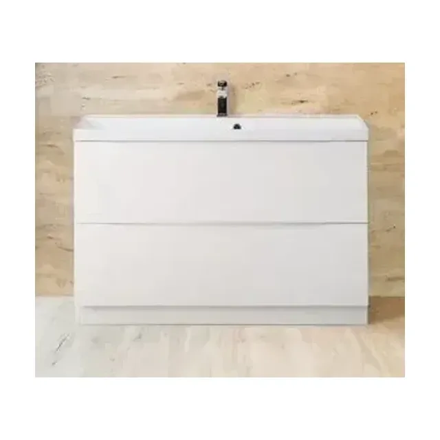 Тумба с раковиной BelBagno Марино (Marino) 90 белый глянец напольная