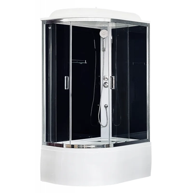 Душевая кабина RB 8120BK5-BT-CH (черное/прозрачное) правая