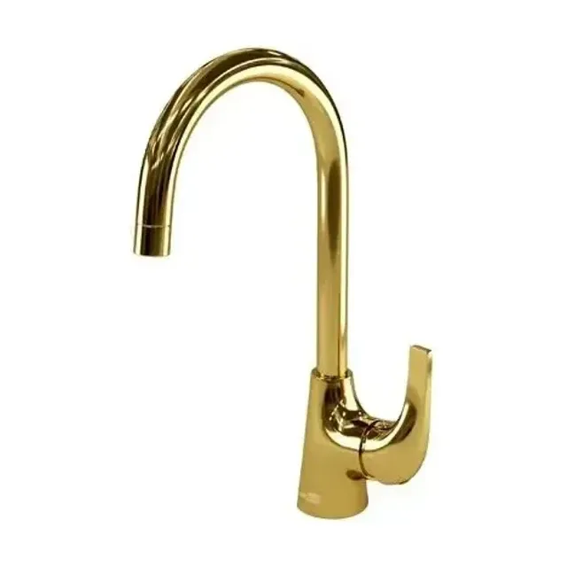 Смеситель WasserKRAFT Sauer 7107 для кухни глянцевое золото