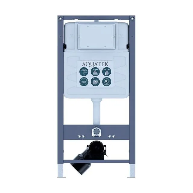 Инсталляция для подвесного унитаза INSP-0000001 Aquatek Pneumo S50 , 1130*500*100 мм , пневматическое управление, + звукоизоляционная прокладка