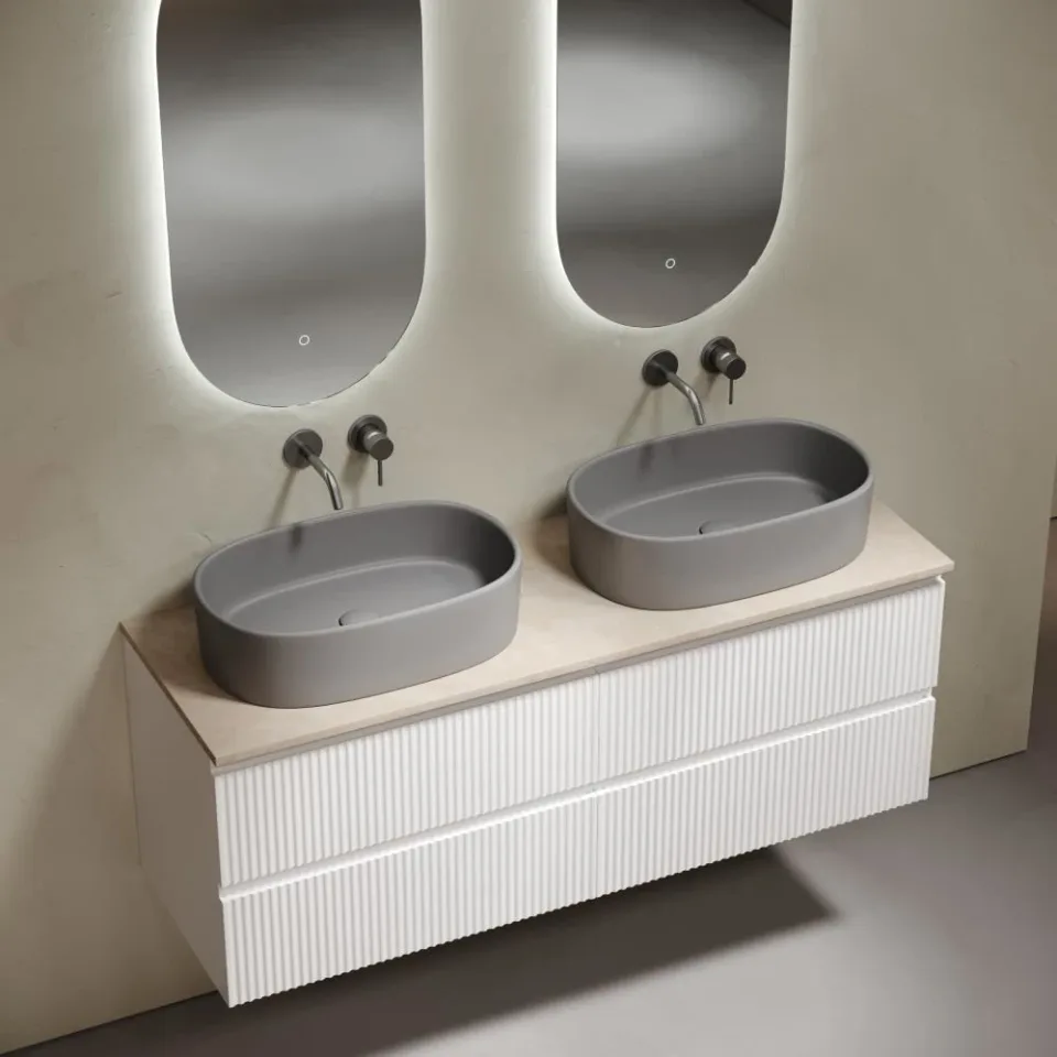 Столешница Sancos TT140A2 140*46 Kreman без отверстия под смеситель
