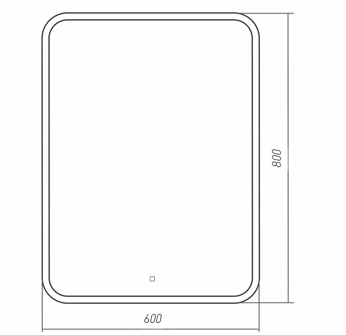 Зеркало Silver Mirrors Стив 60*80 с Led-подсветкой сенсорный выключатель