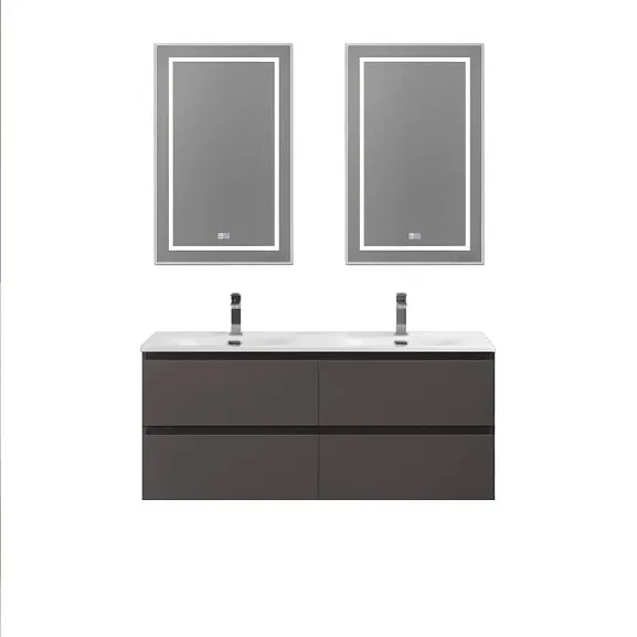 Комплект мебели BelBagno Крафт (Kraft) 120 с четырьмя ящиками темно-серый матовый (раковина BB-8099-120-2)
