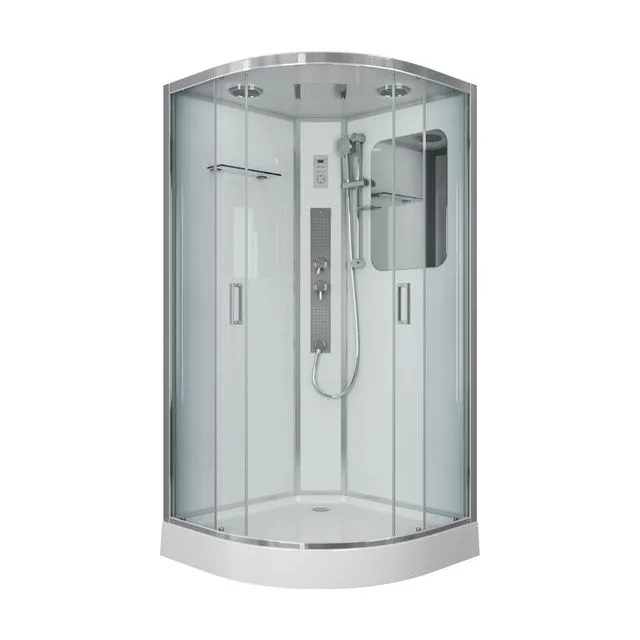 Душевая кабина Niagara Premium NG-6002-01G (100х100х210) низкий поддон(16 см),стекло прозрачное