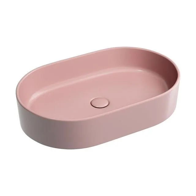 Раковина из сантехнического фарфора Ceramica Nova Элемент (Element) 61 см CN6048MP накладная цвет розовый матовый