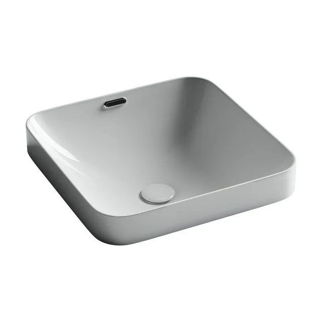 Раковина из сантехнического фарфора Ceramica Nova Элемент (Element) 44 см CN6077 встраиваемая цвет белый