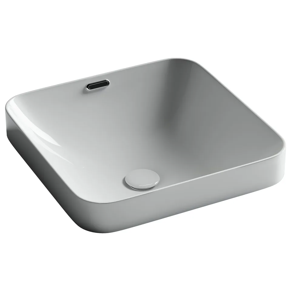 Раковина из сантехнического фарфора Ceramica Nova Элемент (Element) 44 см CN6077 встраиваемая цвет белый