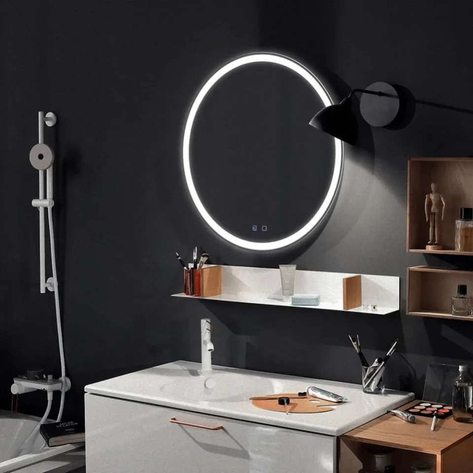 Зеркало Silver Mirrors Perla Voice 77 с Led-подсветкой сенсорный выключатель голосовое управление