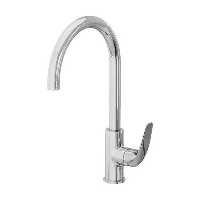 Смеситель для кухни AVRORA GLADE с высоким поворотным изливом, цвет хром