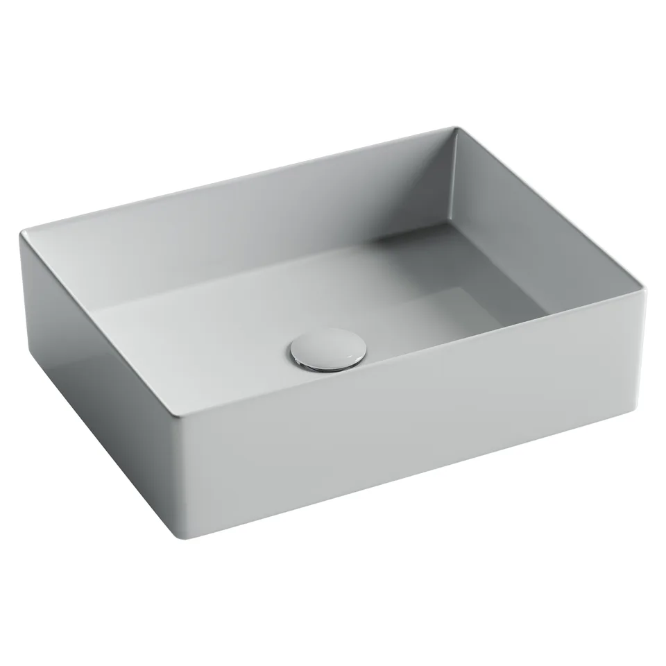 Раковина из сантехнического фарфора Ceramica Nova Элемент (Element) 36 см CN6069 накладная цвет белый