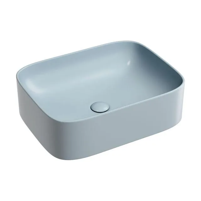 Раковина из сантехнического фарфора Ceramica Nova Элемент (Element) 51 см CN6052MHL накладная цвет серо-голубой матовый