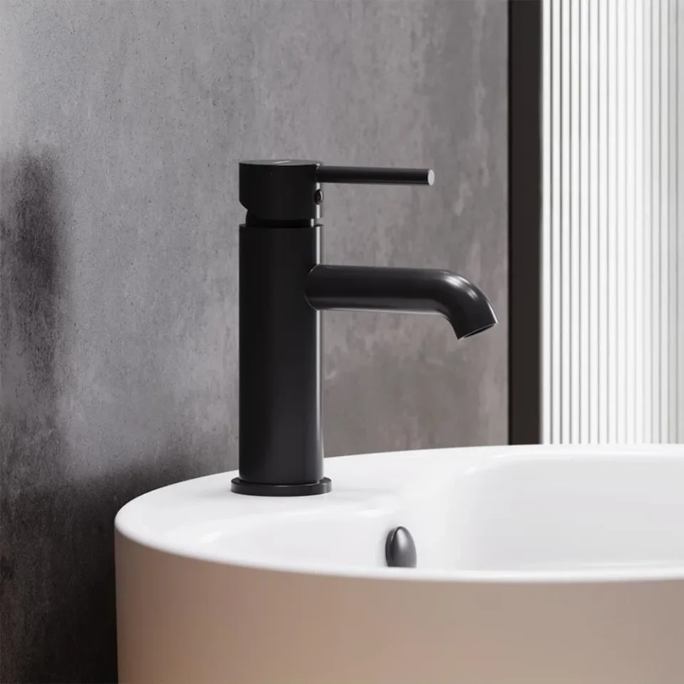 Смеситель Damixa Scandinavian Pure 360210300 для раковины черный матовый