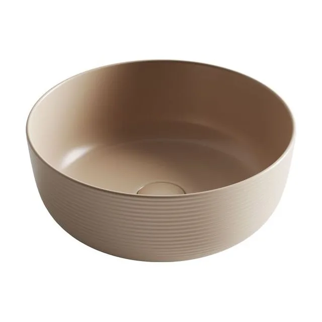 Раковина из сантехнического фарфора Ceramica Nova Элемент (Element) 36 см CN6073MC накладная цвет бежевый матовый