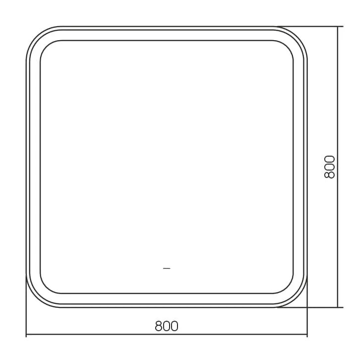 Зеркало Silver Mirrors Stiv neo 80*80 с Led-подсветкой инфракрасный выключатель