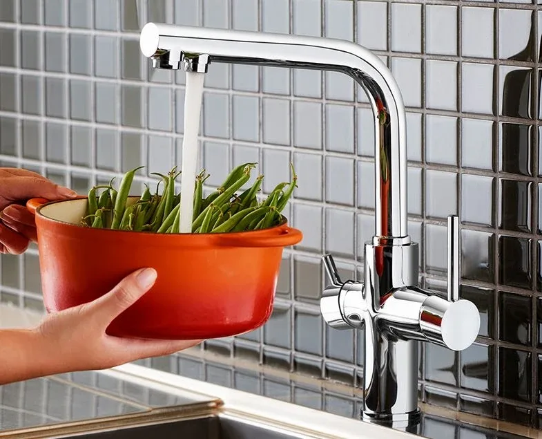Смеситель Vitra Split A42144EXP для кухни с функцией подключения фильтра хром