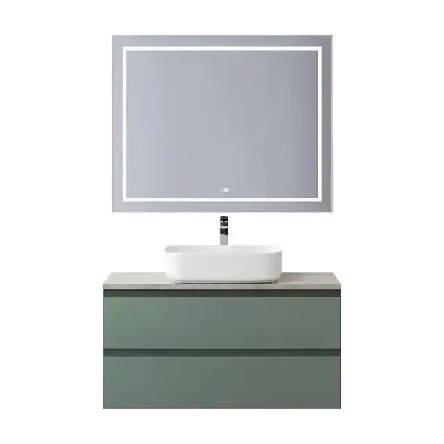 Комплект мебели BelBagno Крафт (Kraft) 100 еловый матовый со столешницей серый глянцевый мрамор