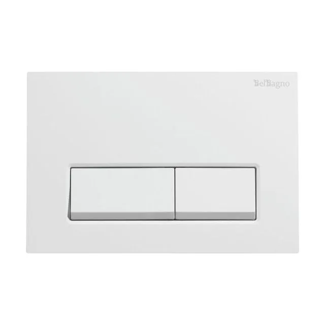 Кнопка смыва BelBagno BB-15R-BL, белый глянец
