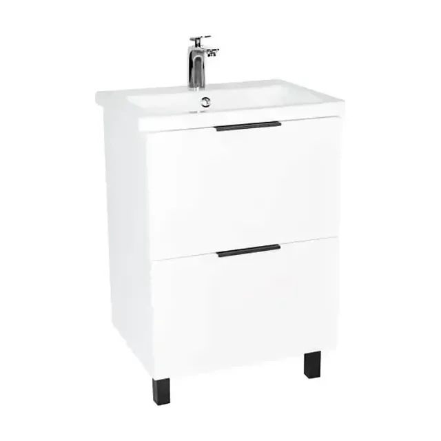 Тумба с раковиной Viant Берлин VBER60MDBEL-T2Y 60 напольная белая (раковина Moduo 60)