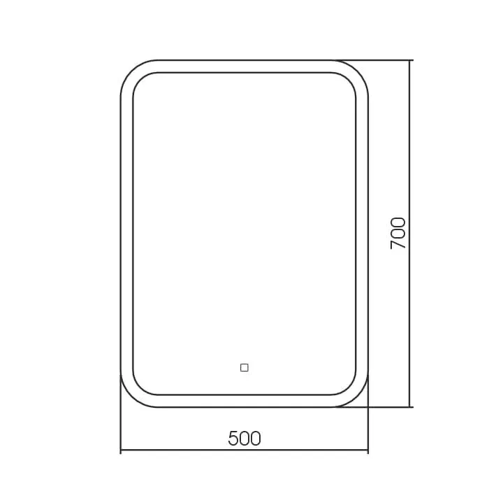 Зеркало Silver Mirrors Стив 50*70 с Led-подсветкой сенсорный выключатель
