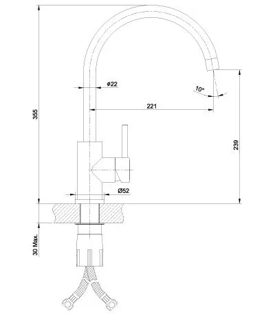 Смеситель Lemark Expert для кухни LM5078S