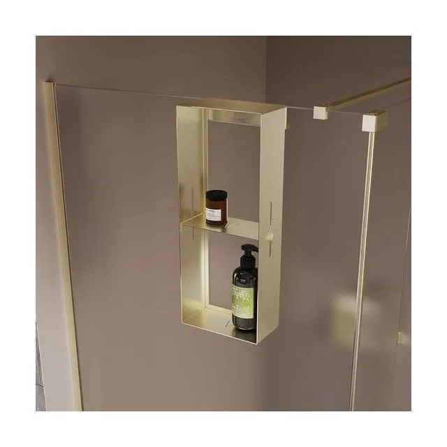 Полка для душевого ограждения Grange, 508x102x204, золото брашинг