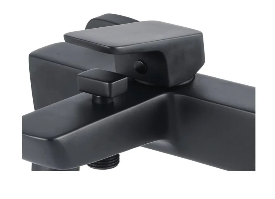Смеситель Aquanet Gotic AF440-20B для ванны и душа черный матовый